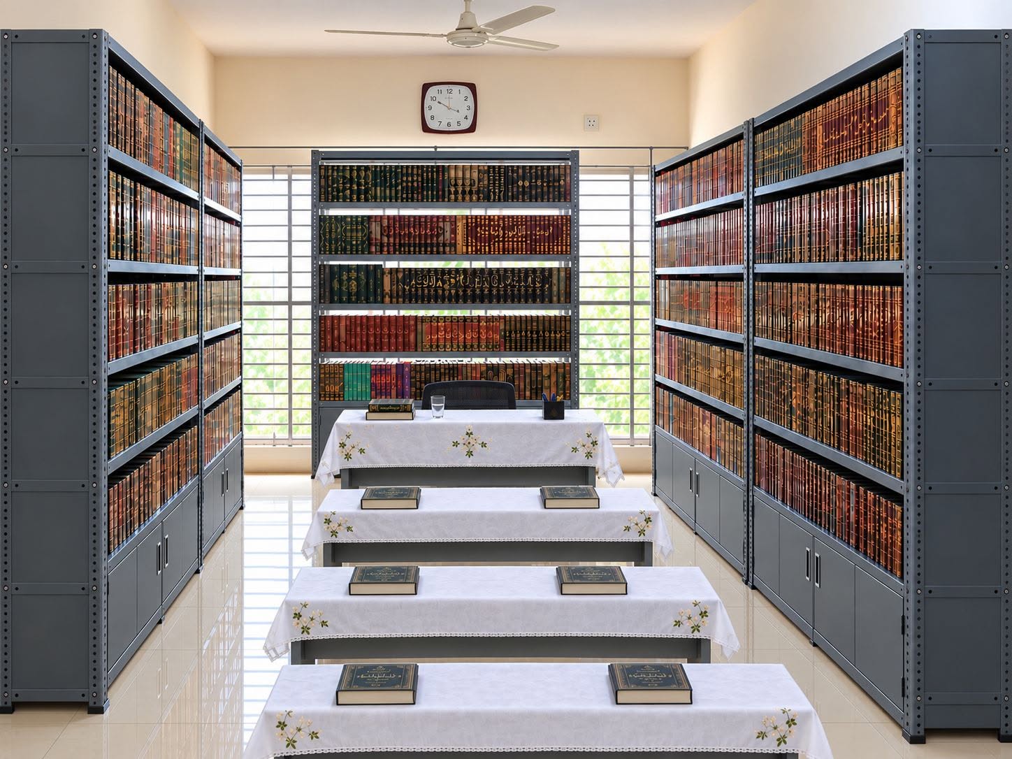 The Markaz library and teaching room